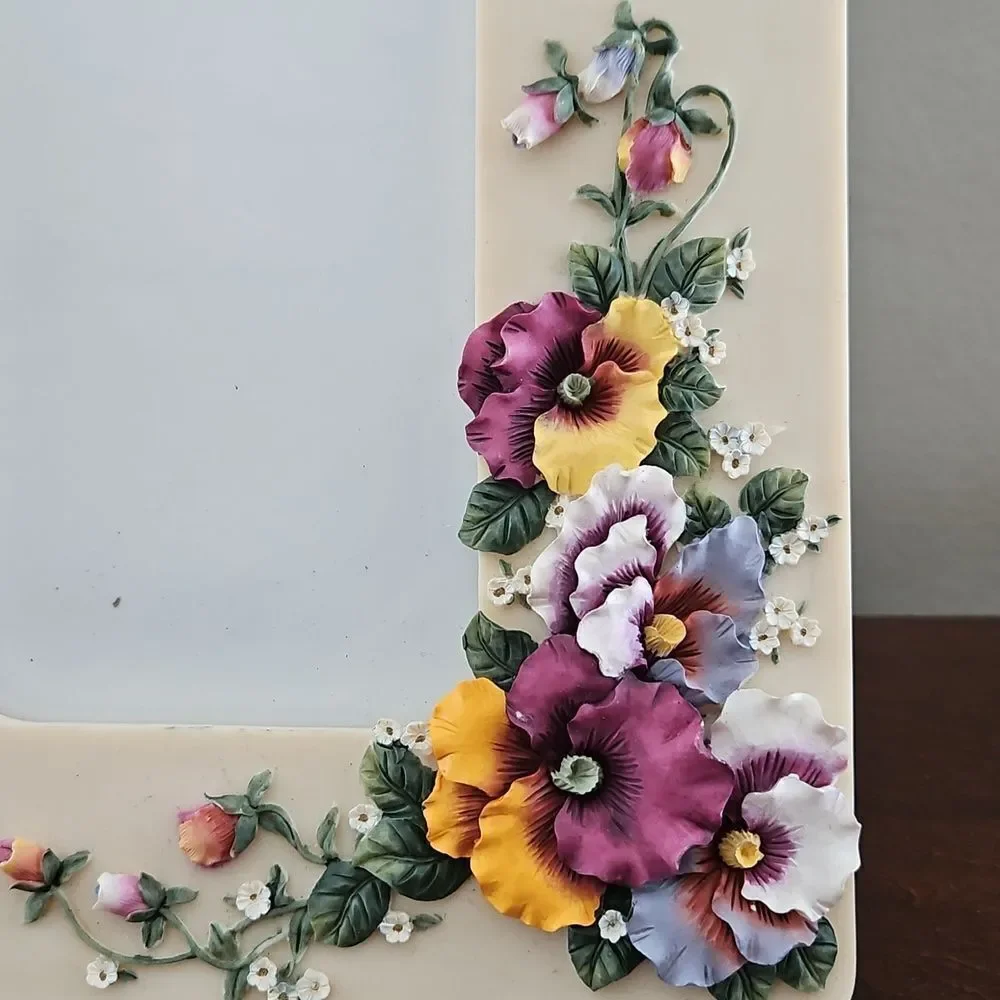 Floral Ceramic Photo Frame